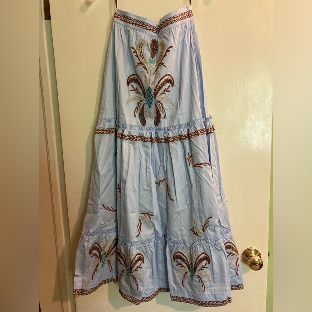 NWT Lug Von Siga Cassia Embroidered Skirt